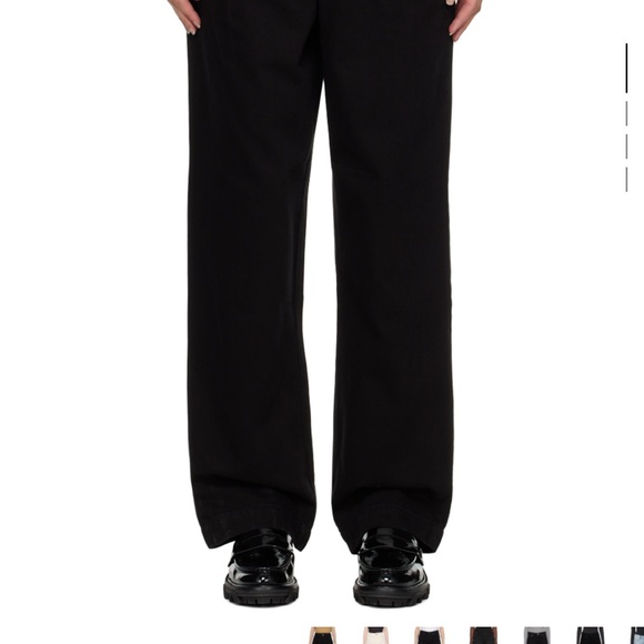 Rag & Bone Black Wide Leg Trousers - Picture 6 of 7